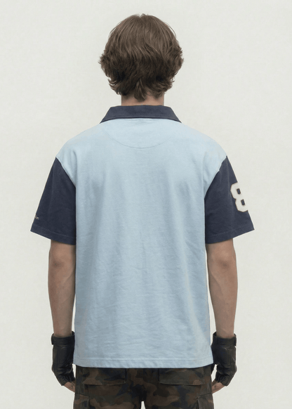Contrast Panel Embroidery T-shirt - Rick Circus