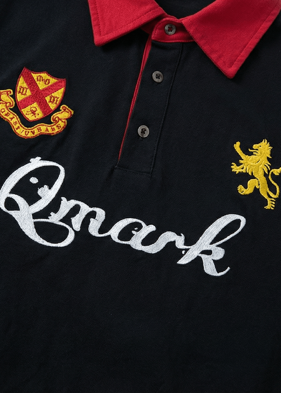 Contrast Panel Embroidery T-shirt - Rick Circus