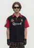 Contrast Panel Embroidery T-shirt - Rick Circus