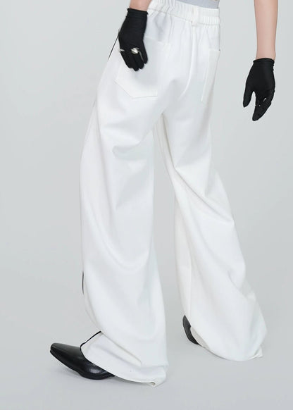 Contrast Wide - Leg Pants - Rick Circus