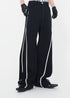 Contrast Wide - Leg Pants - Rick Circus