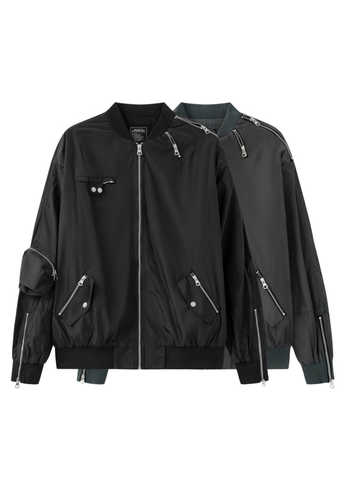 Cropped Techwear Bomber Jacket - Rick Circus