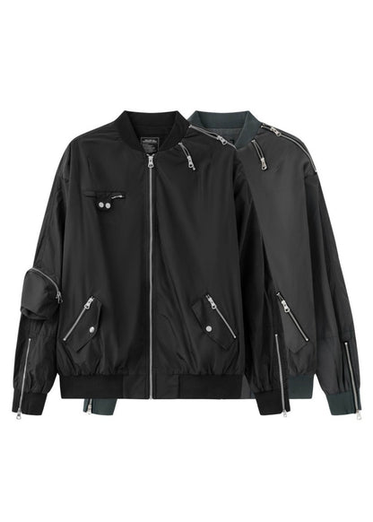 Cropped Techwear Bomber Jacket - Rick Circus
