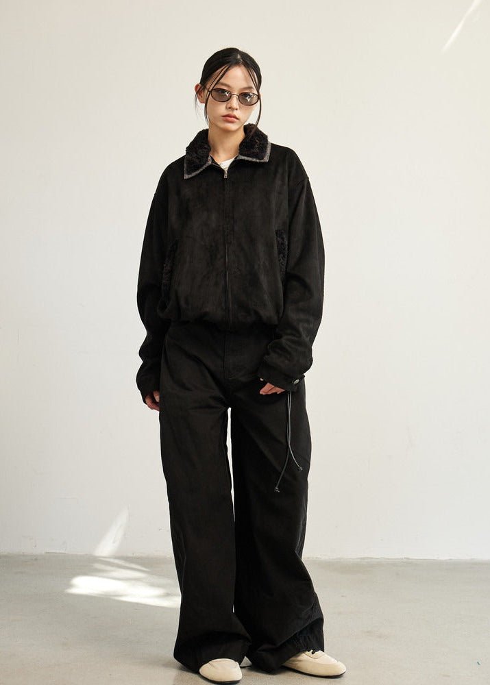 Curved Cut Wide - Leg Balloon Pants - Rick Circus