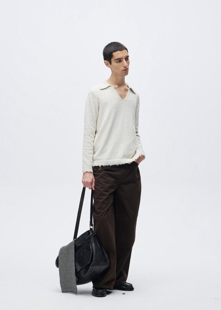 Curved Cut Wide - Leg Balloon Pants - Rick Circus