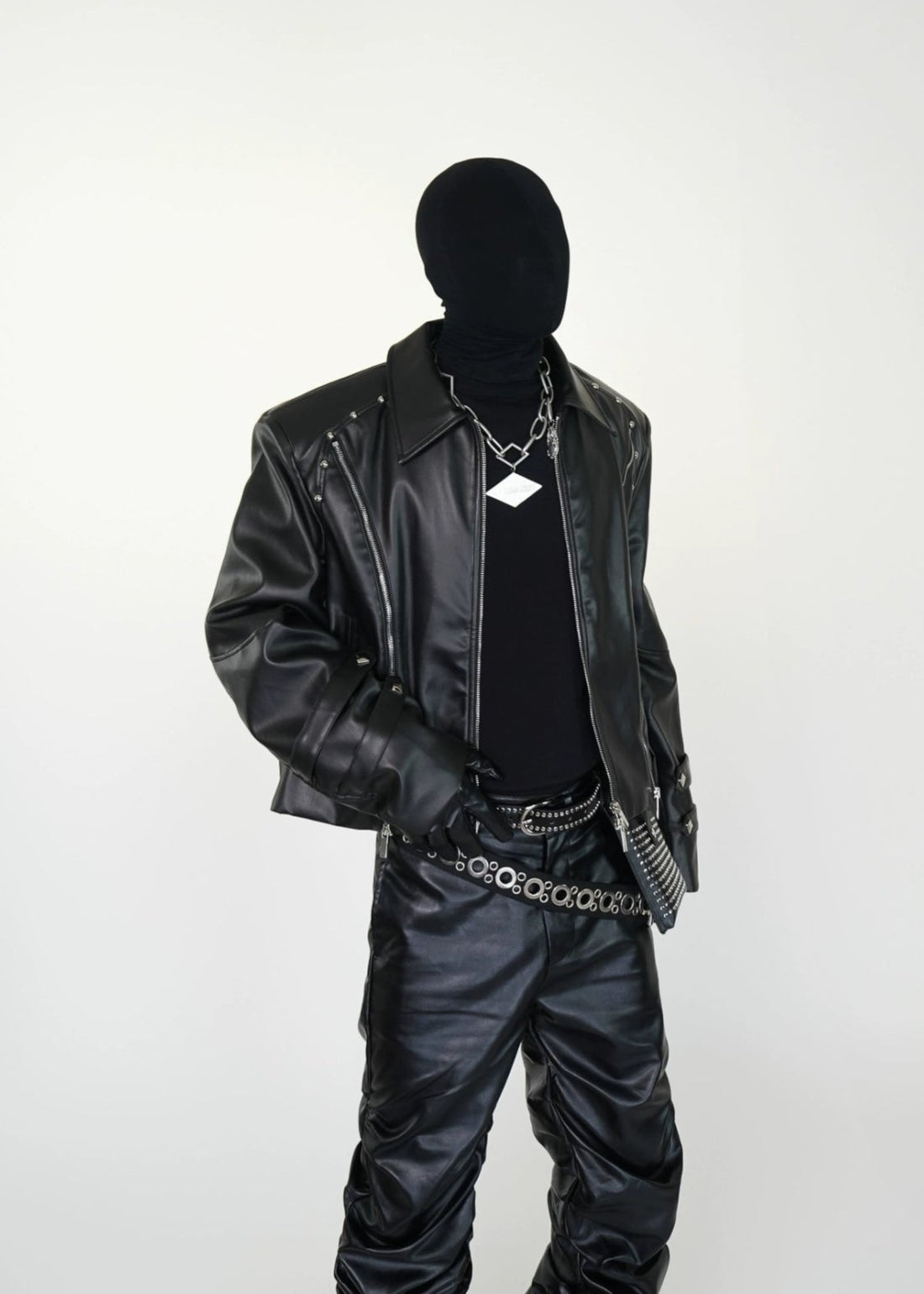 Cyberpunk PU Leather Biker Jacket - Rick Circus