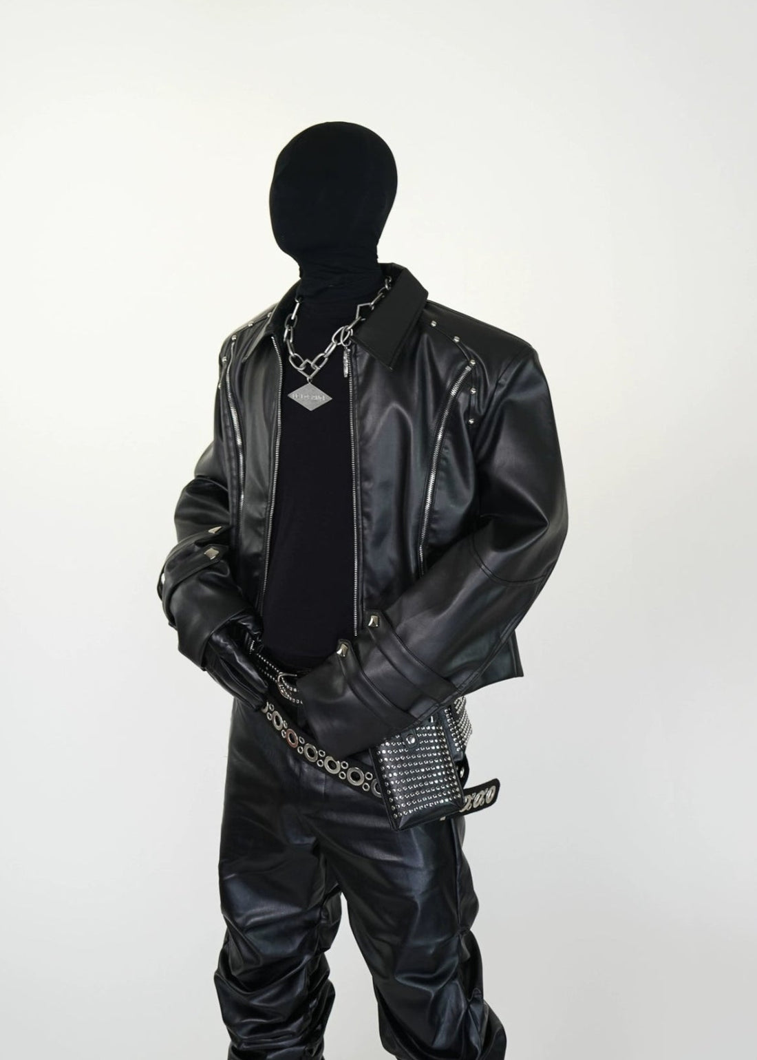 Cyberpunk PU Leather Biker Jacket - Rick Circus