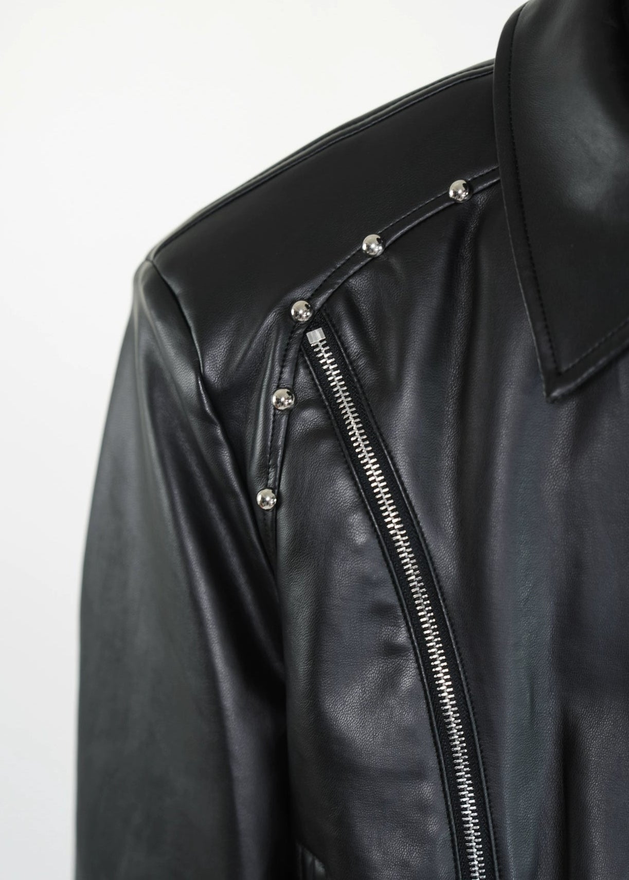 Cyberpunk PU Leather Biker Jacket - Rick Circus