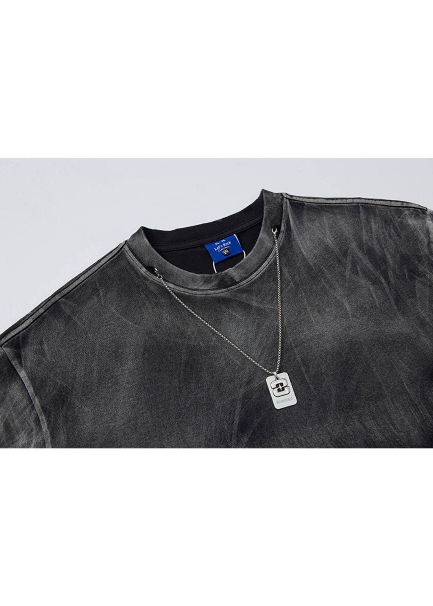 Dark Gradient Washed Long Sleeve T-Shirt - Rick Circus