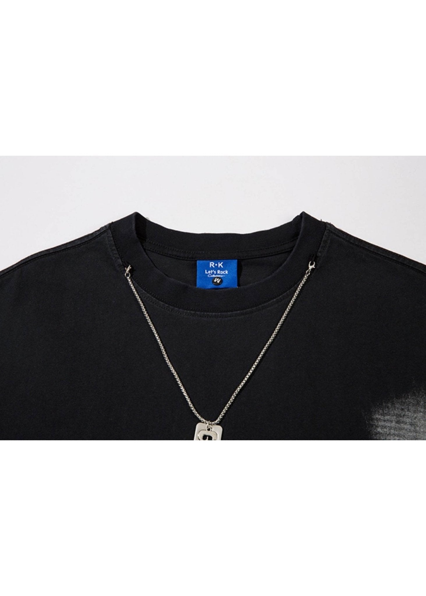 Dark Irregular Hem T-Shirt - Rick Circus