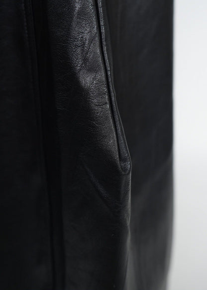 Dark Punk Biker Baggy Leather Pants - Rick Circus