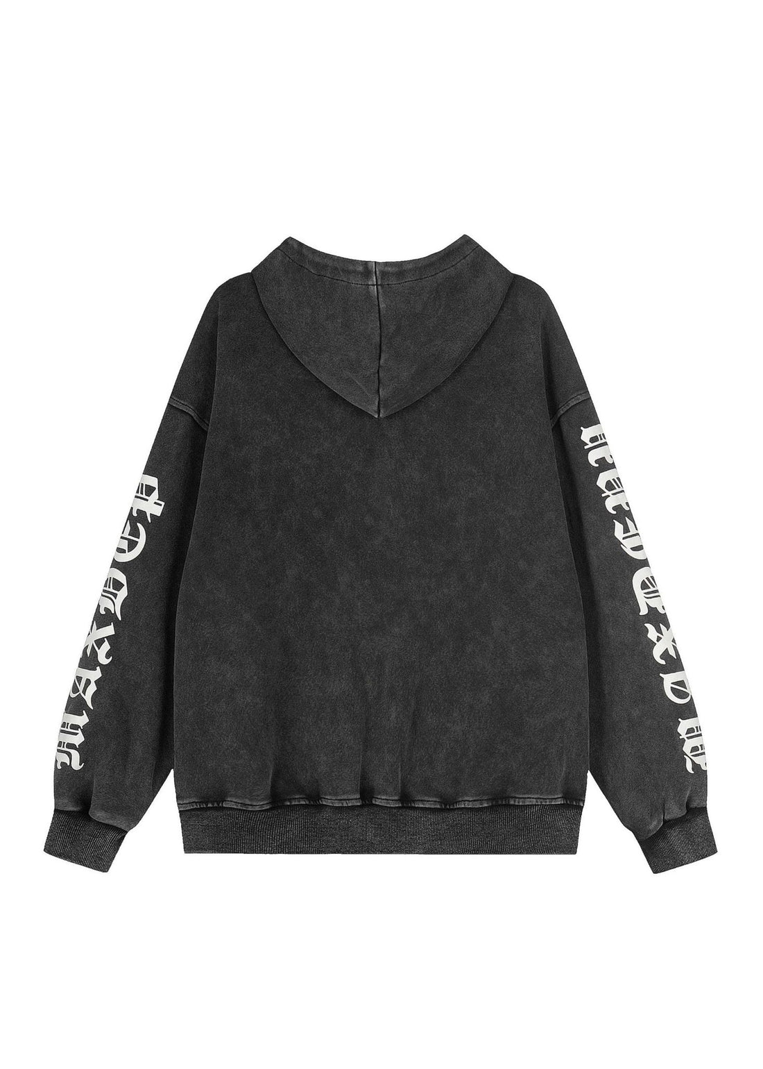 Dark Streetwear Washed Zip - Up Hoodie Jacket - Rick Circus