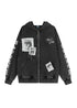 Dark Streetwear Washed Zip - Up Hoodie Jacket - Rick Circus