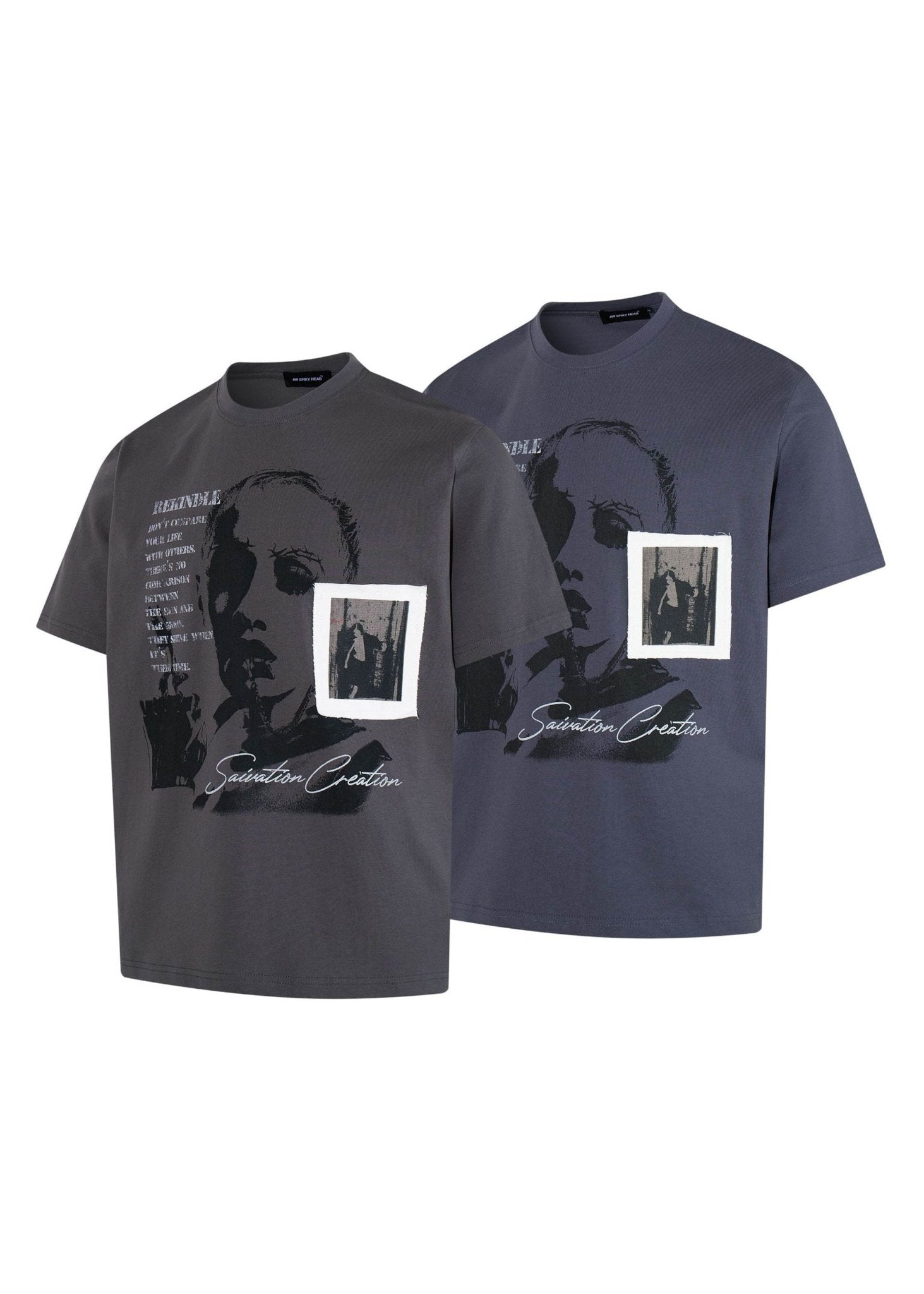 Dark Washed Portrait T-Shirt - Rick Circus