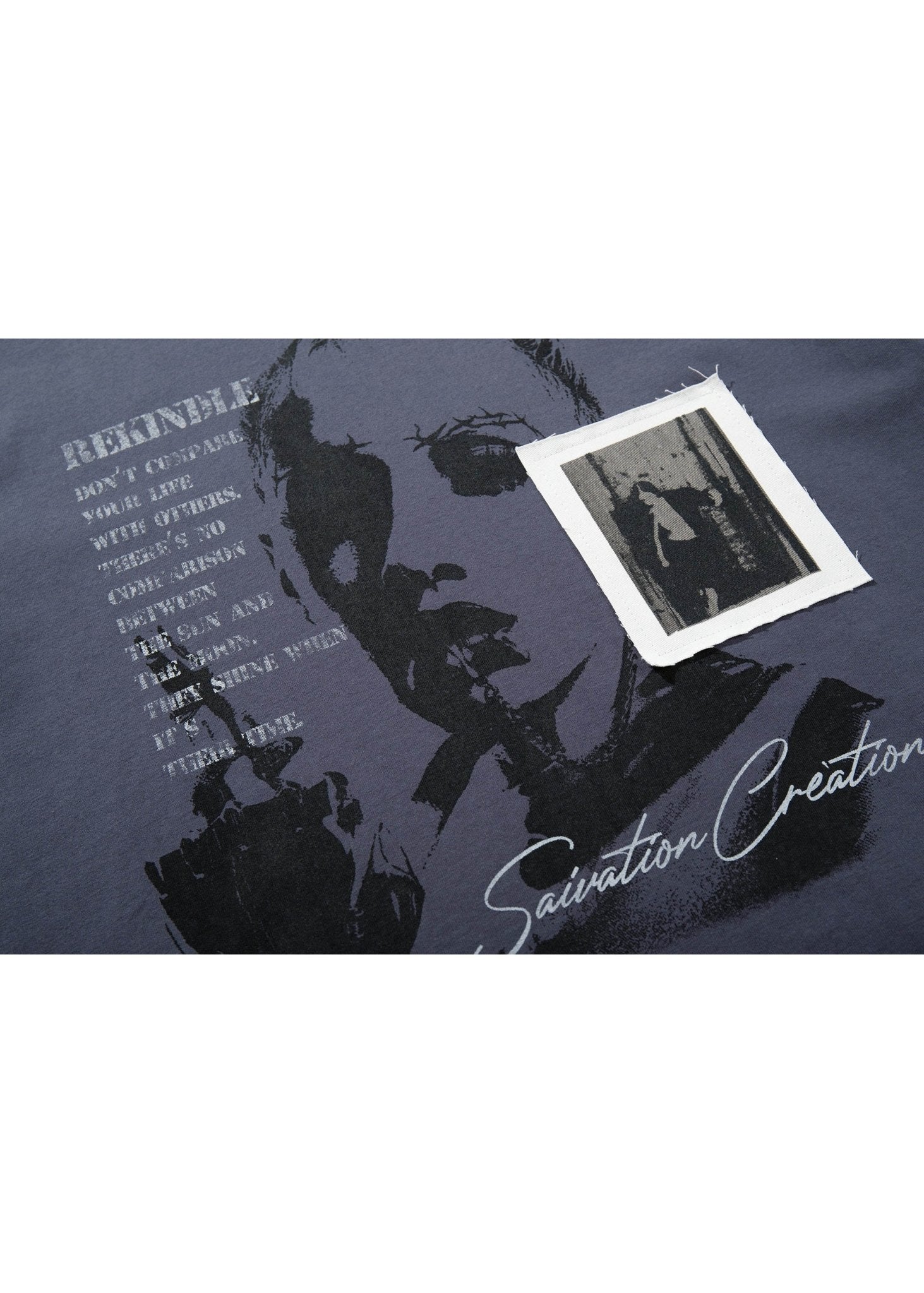 Dark Washed Portrait T-Shirt - Rick Circus