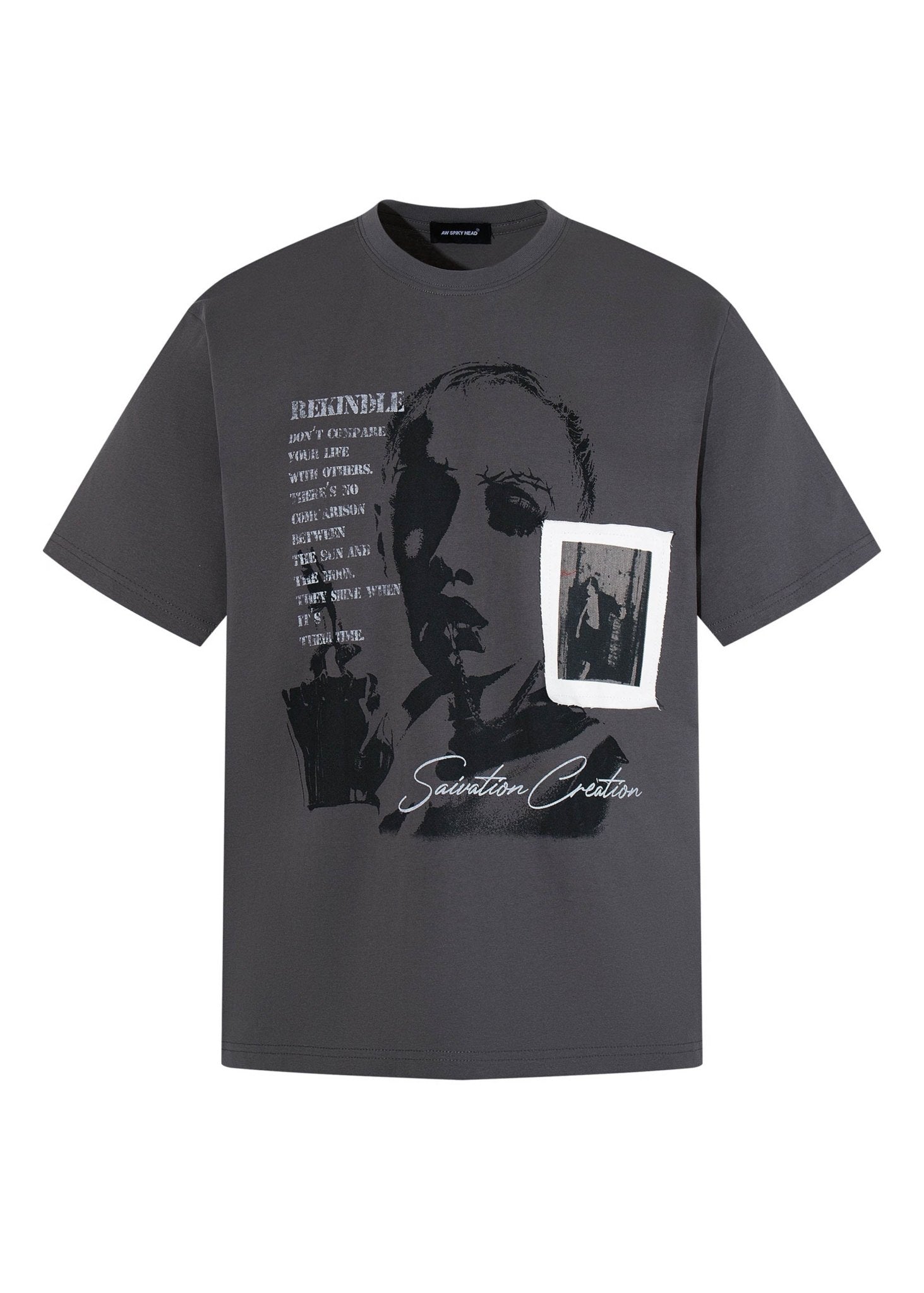 Dark Washed Portrait T-Shirt - Rick Circus