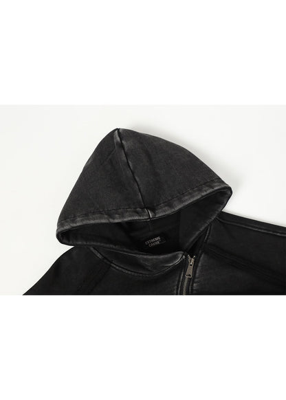 Deconstructed Asymmetric Hoodie - Rick Circus