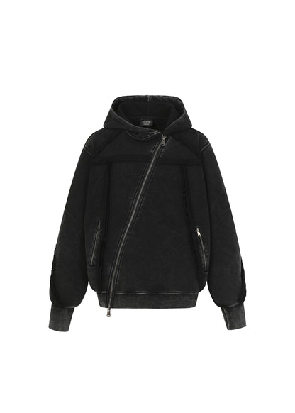 Deconstructed Asymmetric Hoodie - Rick Circus