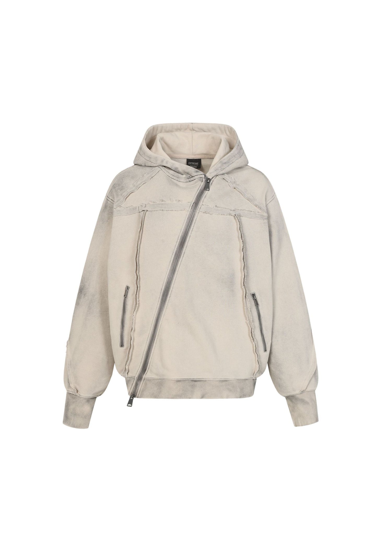 Deconstructed Asymmetric Hoodie - Rick Circus