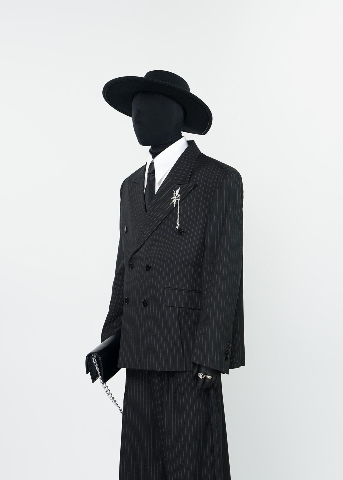 Designer Pinstripe Suit Jacket - Rick Circus