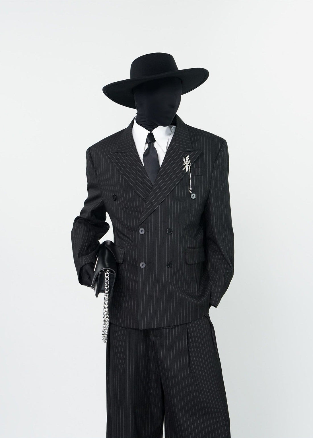 Designer Pinstripe Suit Jacket - Rick Circus