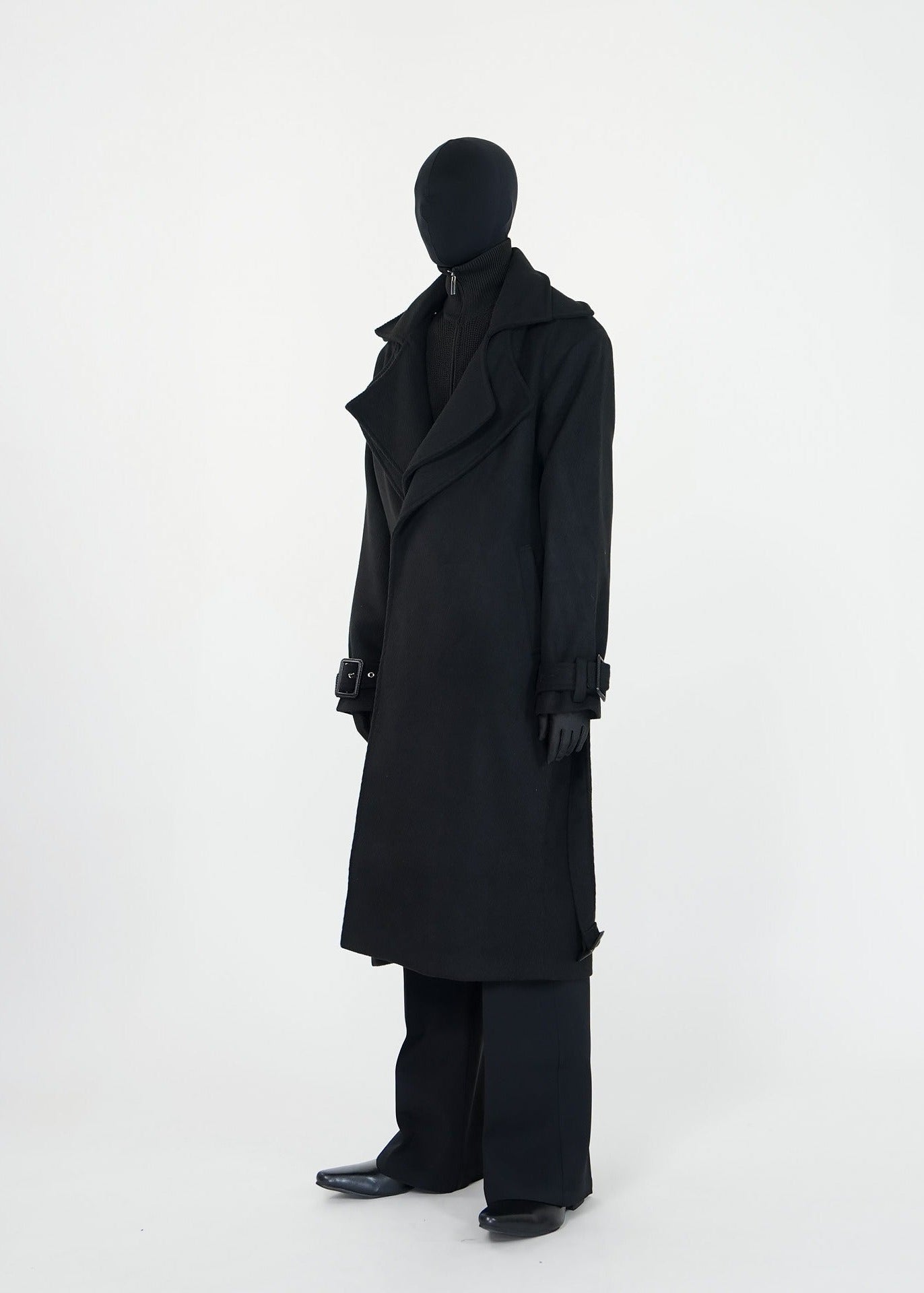 Detachable Double - Lapel Wool Coat - Rick Circus