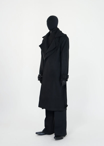 Detachable Double - Lapel Wool Coat - Rick Circus