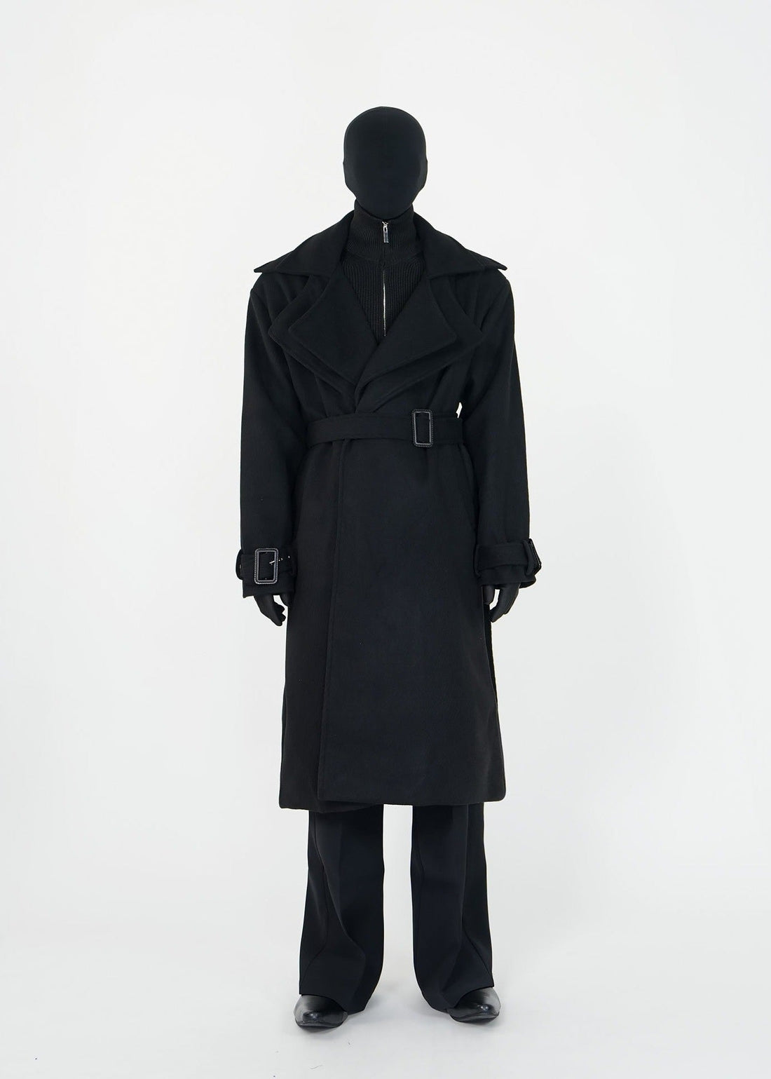 Detachable Double - Lapel Wool Coat - Rick Circus
