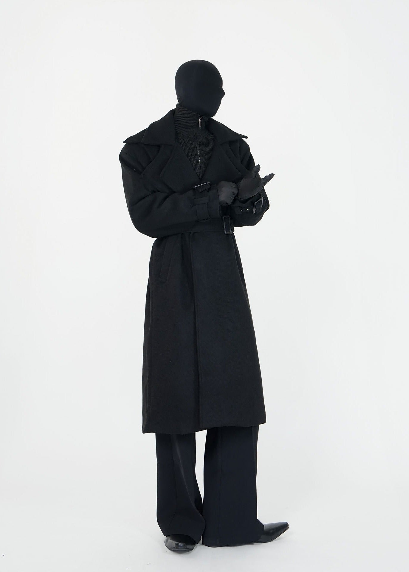 Detachable Double - Lapel Wool Coat - Rick Circus