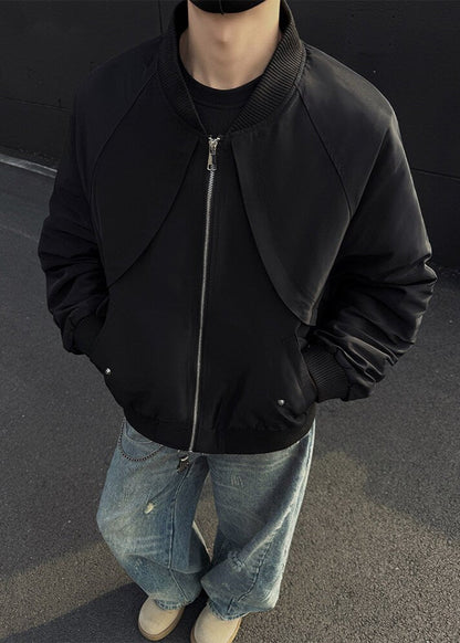 Detachable Hood Bomber Jacket - Rick Circus