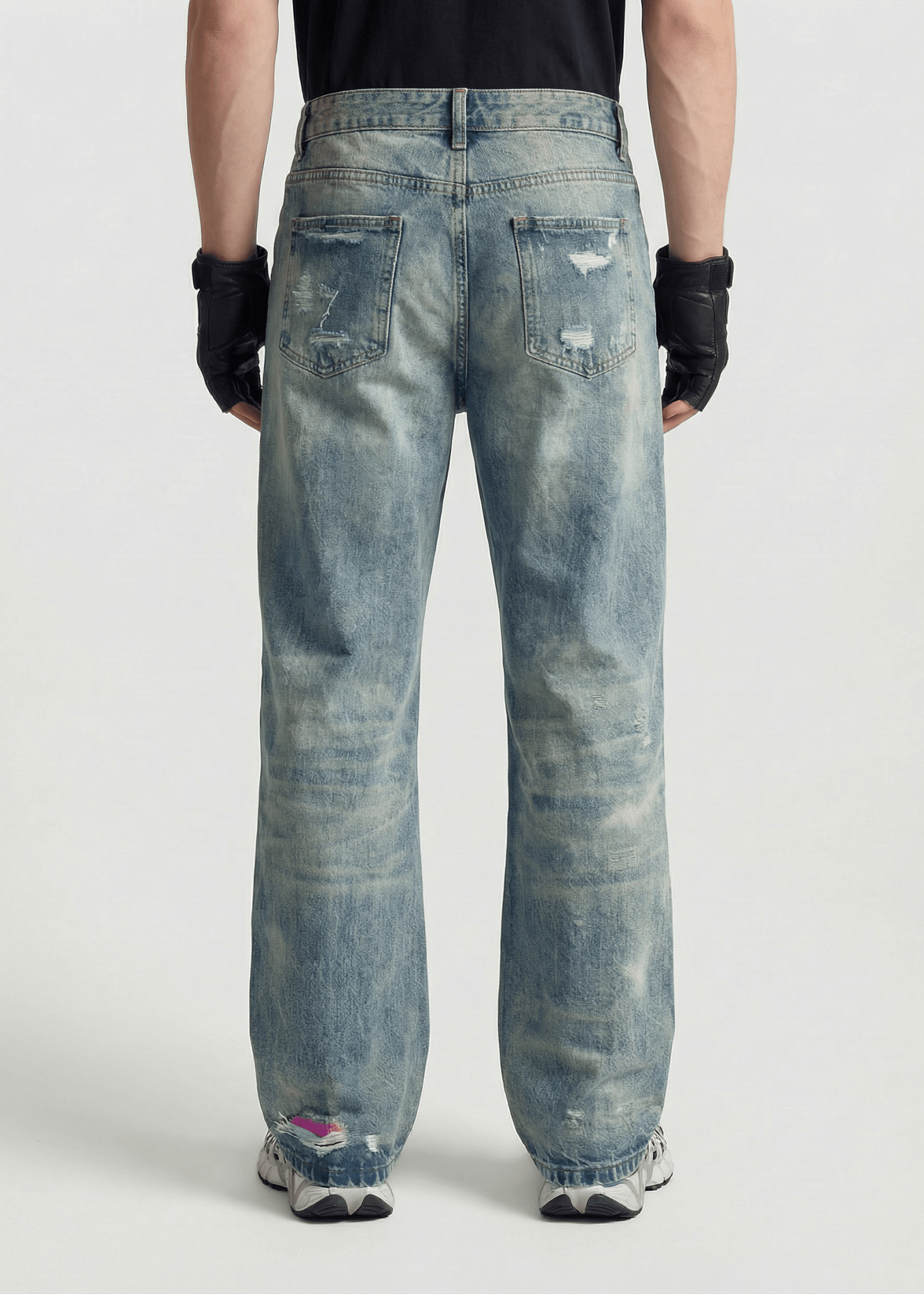 Distressed Baggy Jeans - Rick Circus