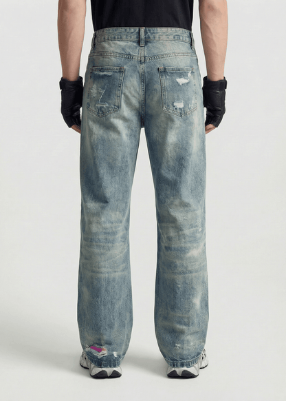 Distressed Baggy Jeans - Rick Circus