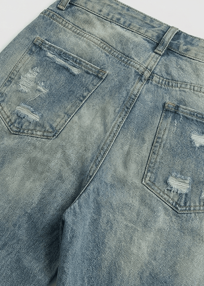 Distressed Baggy Jeans - Rick Circus