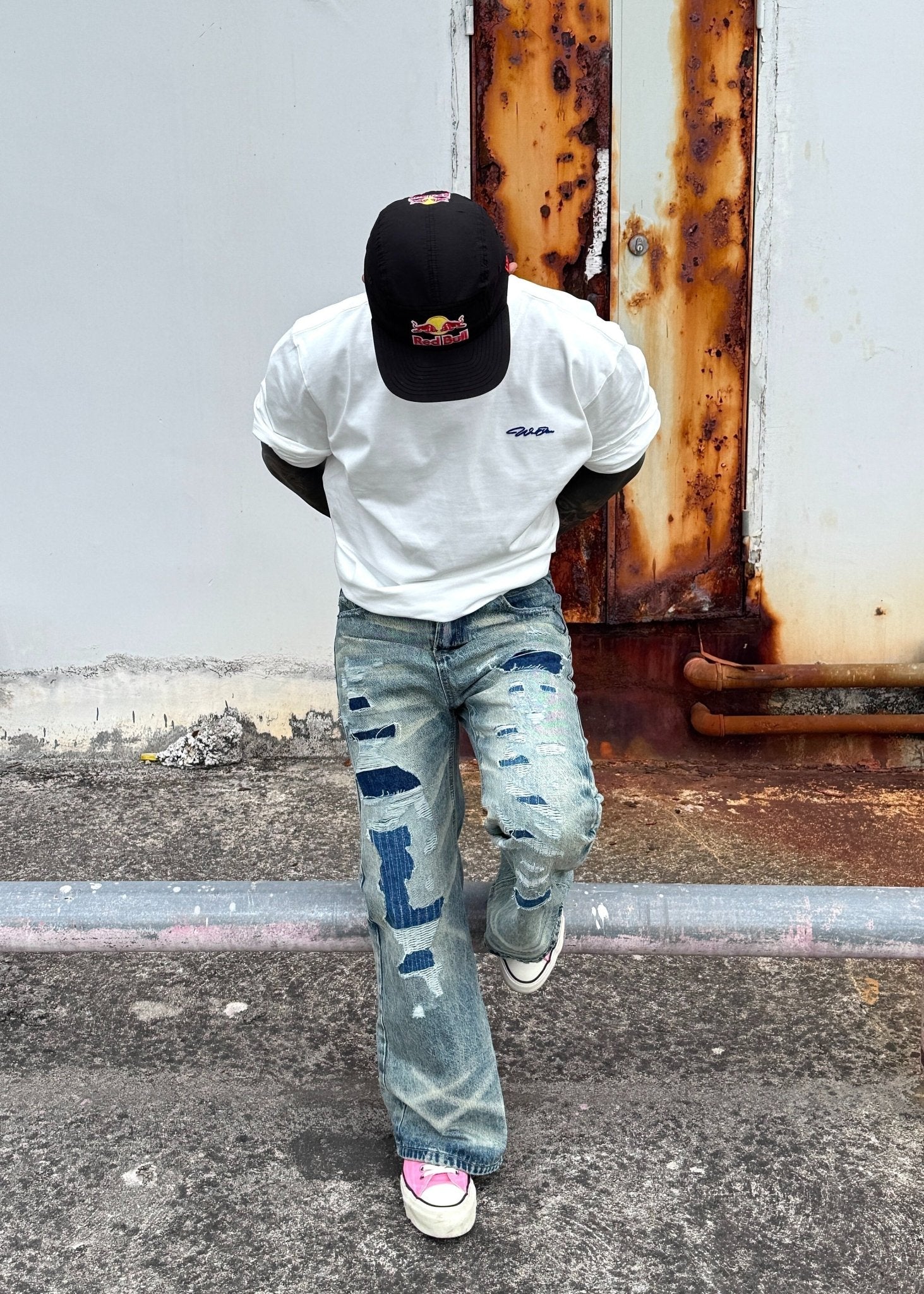 Distressed Baggy Jeans - Rick Circus