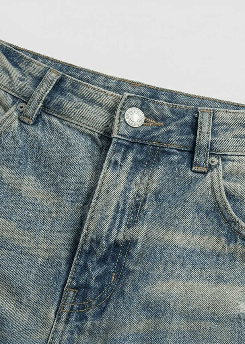 Distressed Baggy Jeans - Rick Circus