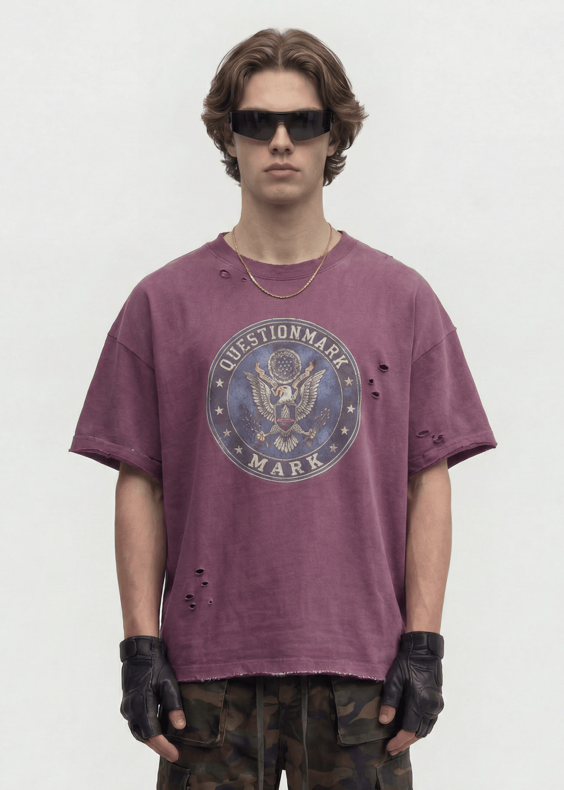 Distressed Cotton Streetwear T-Shirt - Rick Circus