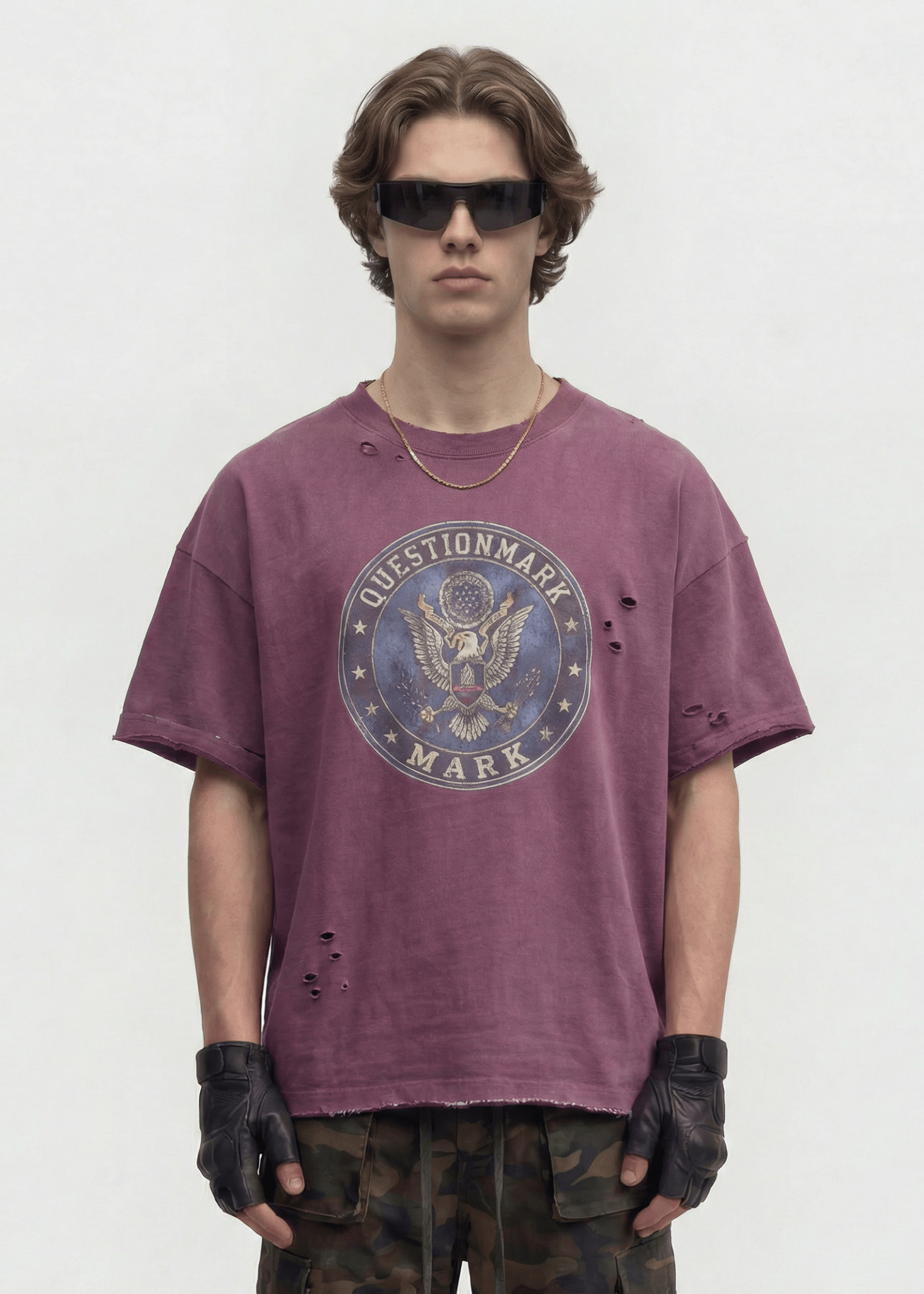 Distressed Cotton Streetwear T-Shirt - Rick Circus