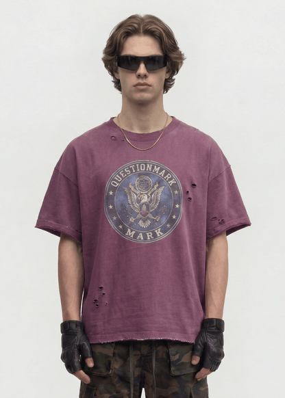 Distressed Cotton Streetwear T-Shirt - Rick Circus