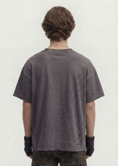 Distressed Cotton Streetwear T-Shirt - Rick Circus