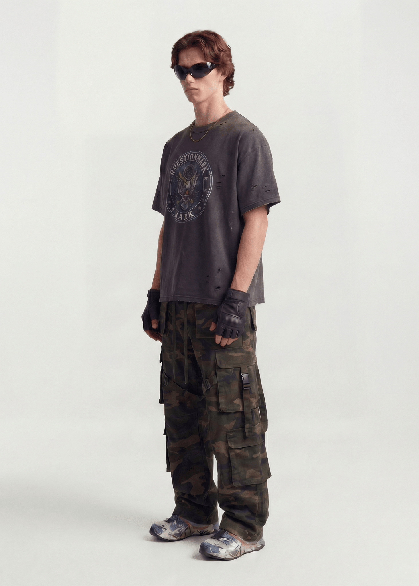 Distressed Cotton Streetwear T-Shirt - Rick Circus