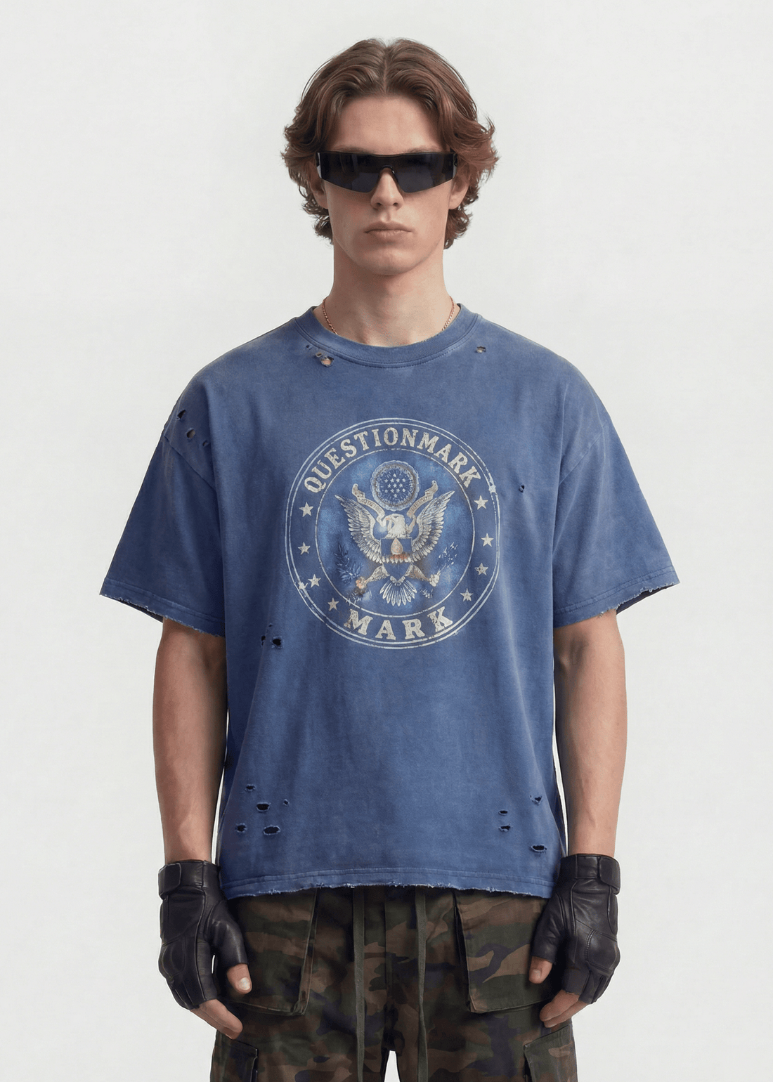 Distressed Cotton Streetwear T-Shirt - Rick Circus