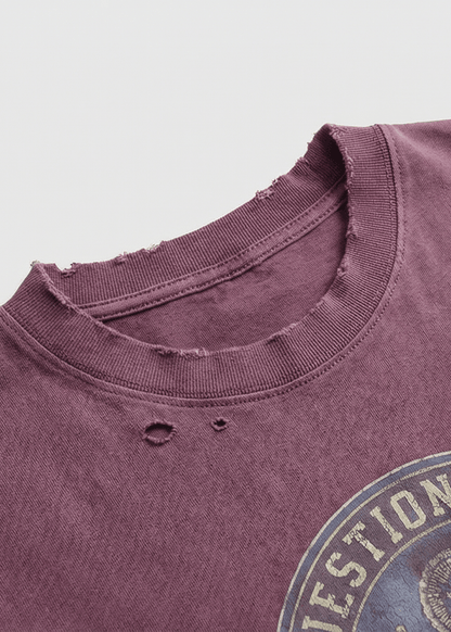 Distressed Cotton Streetwear T-Shirt - Rick Circus