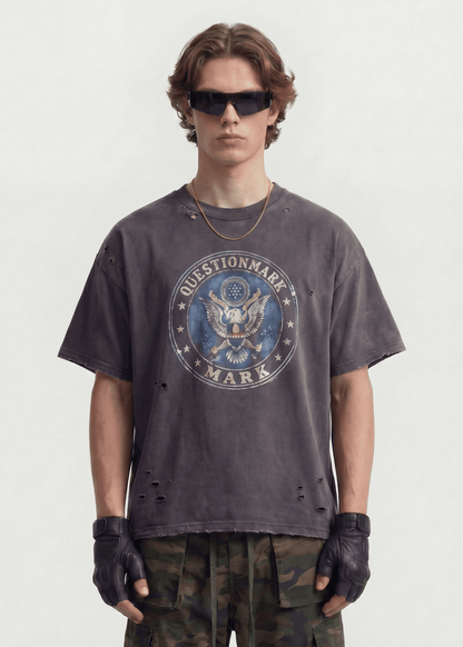 Distressed Cotton Streetwear T-Shirt - Rick Circus