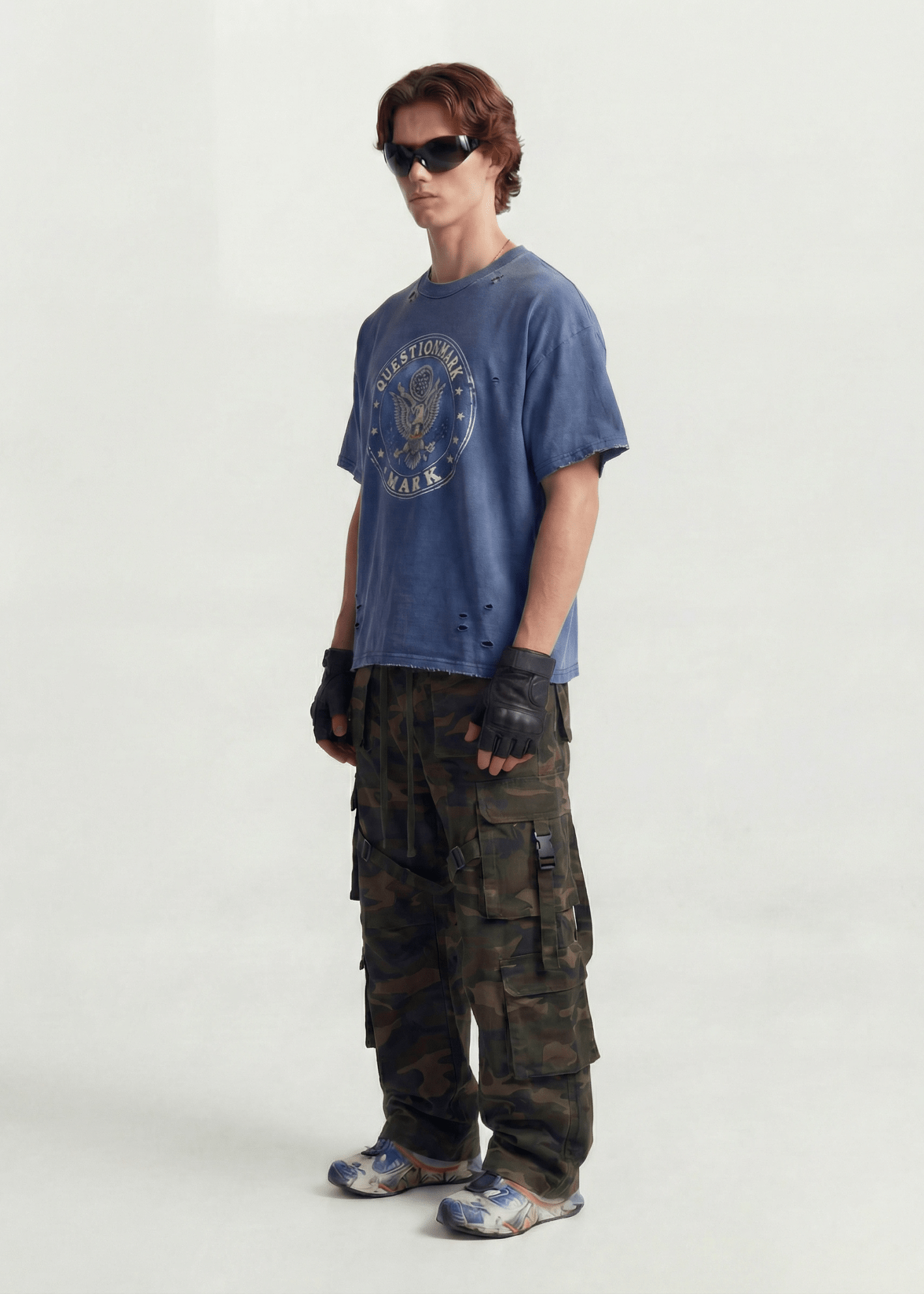 Distressed Cotton Streetwear T-Shirt - Rick Circus
