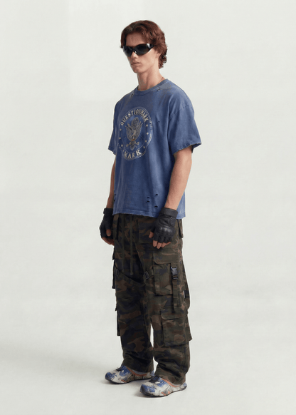 Distressed Cotton Streetwear T-Shirt - Rick Circus