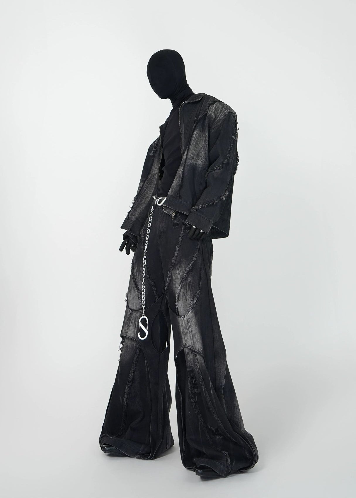 Distressed Flared Jeans - Rick Circus