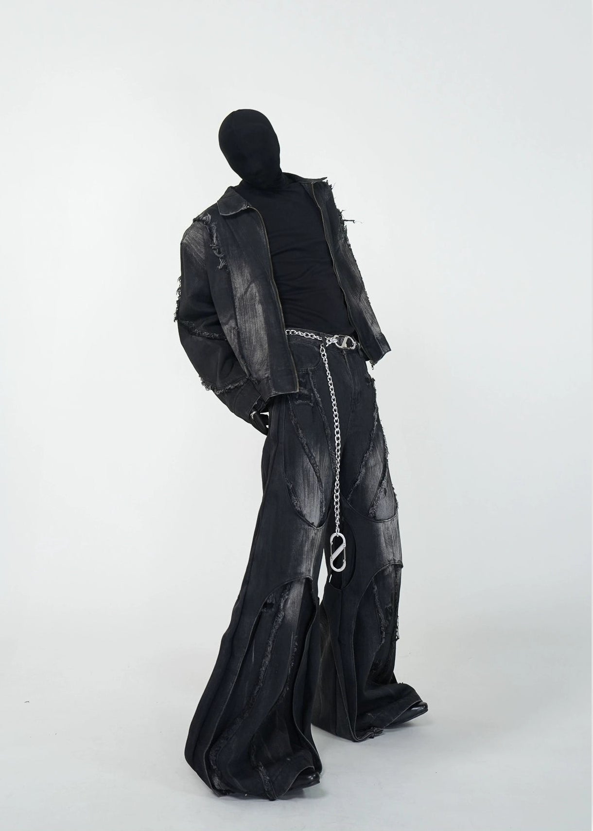 Distressed Flared Jeans - Rick Circus