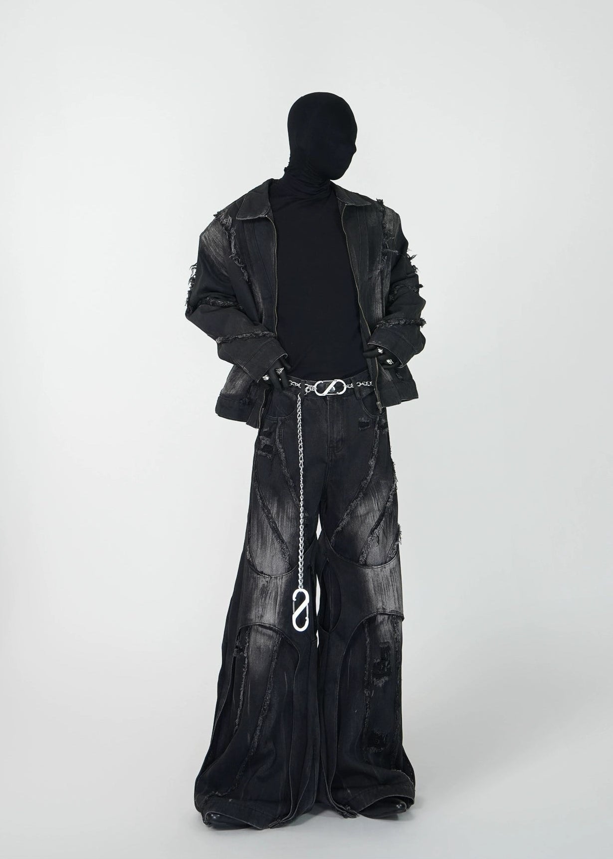 Distressed Flared Jeans - Rick Circus