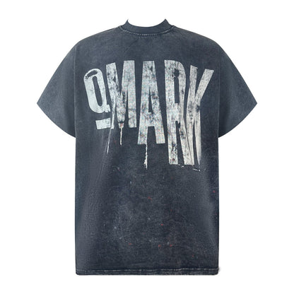 Distressed Graffiti Letter Print T-Shirt - Rick Circus