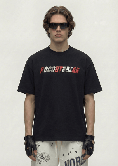Distressed Graphic T-Shirt - Rick Circus